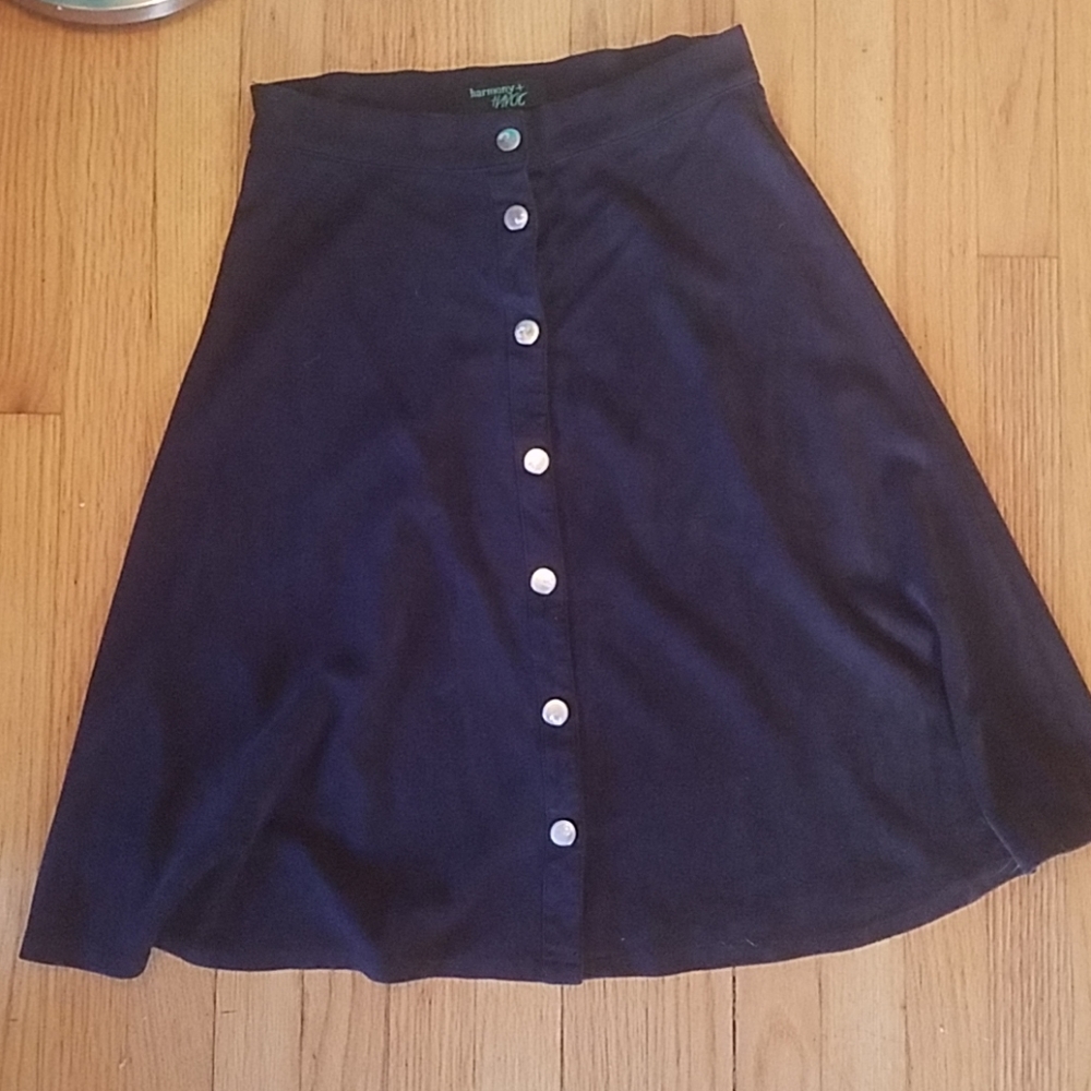 Buttery soft button down skirt